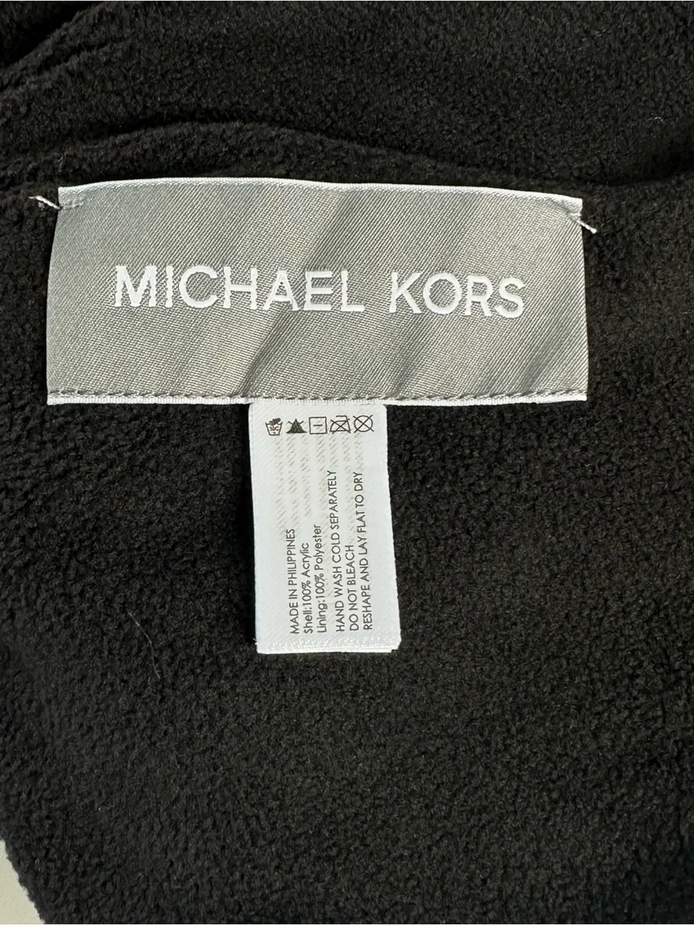 Michael Kors Burgundy Ribbed Knit Fleece-Lined Slouchy Beanie NWT